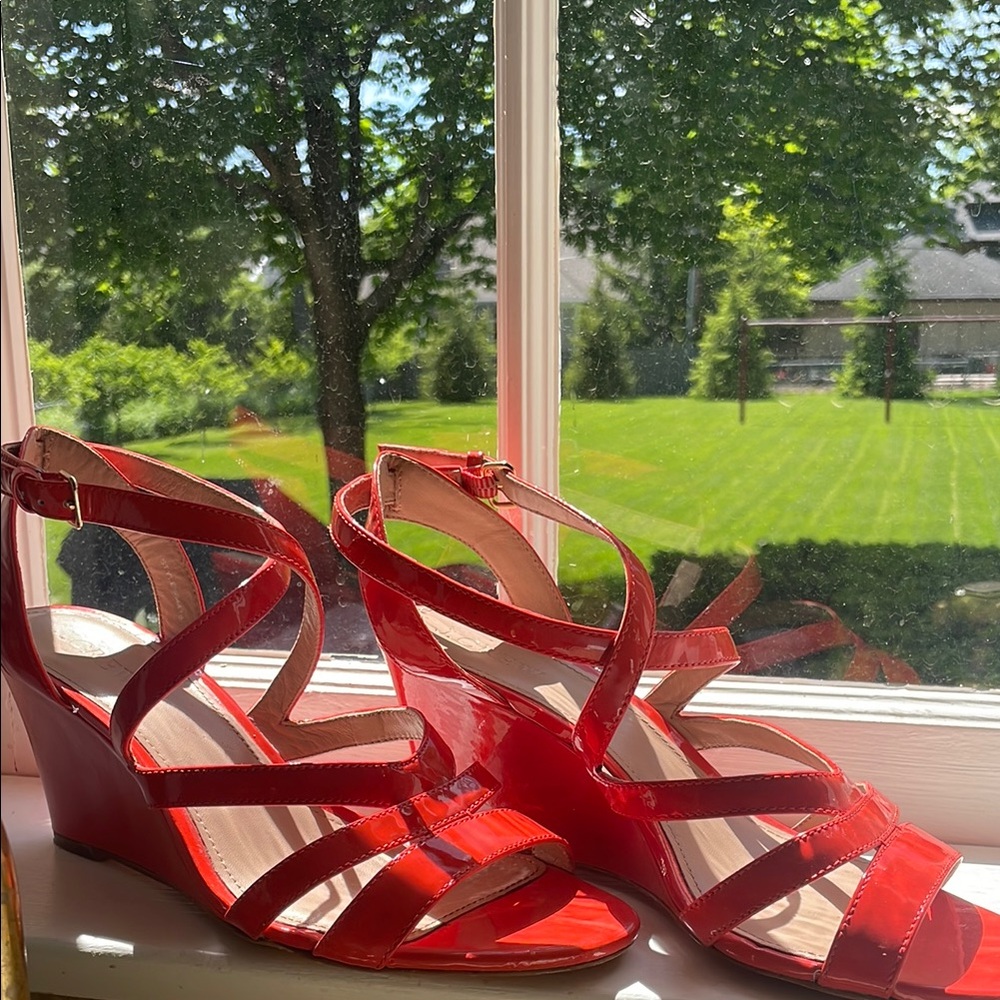 J. Crew Wedge Shoes with Strappy Design